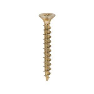 yellow passivated woodscrew