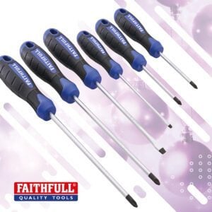 6 piece soft grip screwdriver set